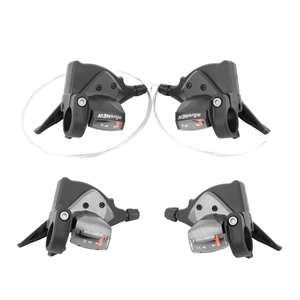 MicroNEW 3x7-3x11スピードMTB自転車ディレイラー前後シフトレバー、マウンテンバイクサイクリングパーツ、耐久性のある合金製 - Product Image 1