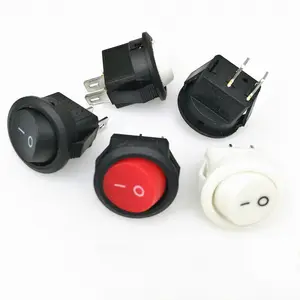 Interruptor basculante inteligente para el hogar, interruptores blancos de 12V, interruptores basculantes de plástico