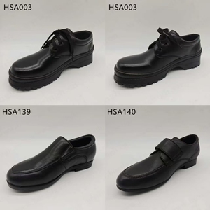 Scarpe Eleganti Nere in Pelle Pieno Fiore con Lacci, Anti-odore, per Studenti, Stile Cerimoniale, per Esibizioni Culturali, Modello HSA003 - Product Image 6