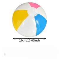 Ballon de plage gonflable en PVC, best-seller, doux, coloré, lumineux à LED, pour jeunes, thème dessin animé, multiples coloris