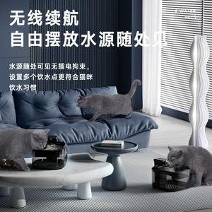 Distributeur d'eau PetSafe pour chiens et chats, capacité de 3 L, modèle rechargeable, design arrondi blanc, filtre détachable - Product Image 3