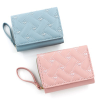 Pu cuir femmes portefeuille porte-monnaie petit Mini porte-carte poche femmes en gros