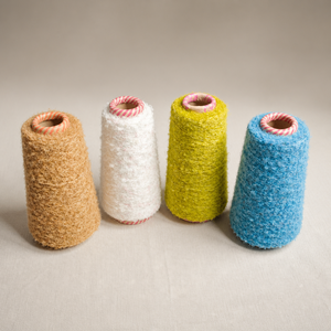 Fil Bouclé Teint en Fil, 24% Nylon Recyclé, 76% Polyester, Certifié GRS, Haute Ténacité pour Vêtements de Sport, Chaussettes, Équipement d'Extérieur, Vente Directe Usine - Product Image 4