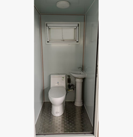 Unité de toilette portable modulaire et écologique en panneaux sandwich pour maisons conteneurs, fabriquée en Chine