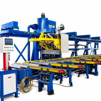 Table de refroidissement pour extrusion d'aluminium 600T, 38KW 380V, avec table de dévidage PLC et ligne de convoyage avec tireur pour le marché africain