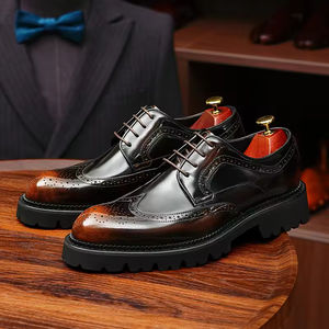 Zapatos de Cuero para Hombre de Lujo Estilo Italiano para Boda, Formales, Oxford Sin Cordones, Hechos a Mano, Bordados, Camuflaje, Acero - Product Image 4