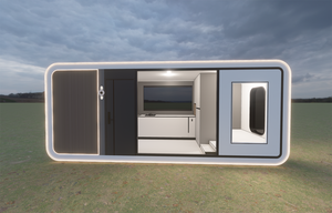 20ft hai câu chuyện ban công thoáng khí đá len EPS container nhà CE chứng nhận phòng ngủ phòng khách hội thảo trường trung tâm nhập cảnh lửa - Product Image 3