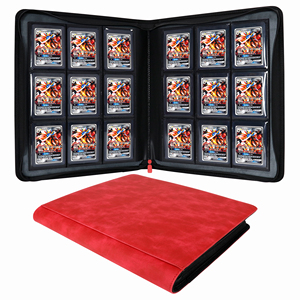 12-Set Unique PU Leather Trading Toploader Binder <span class=keywords><strong>Album</strong></span> 9-Pockets Book Impresión personalizada Colorido 9-Pockets Book Premium Top - Product Image 3