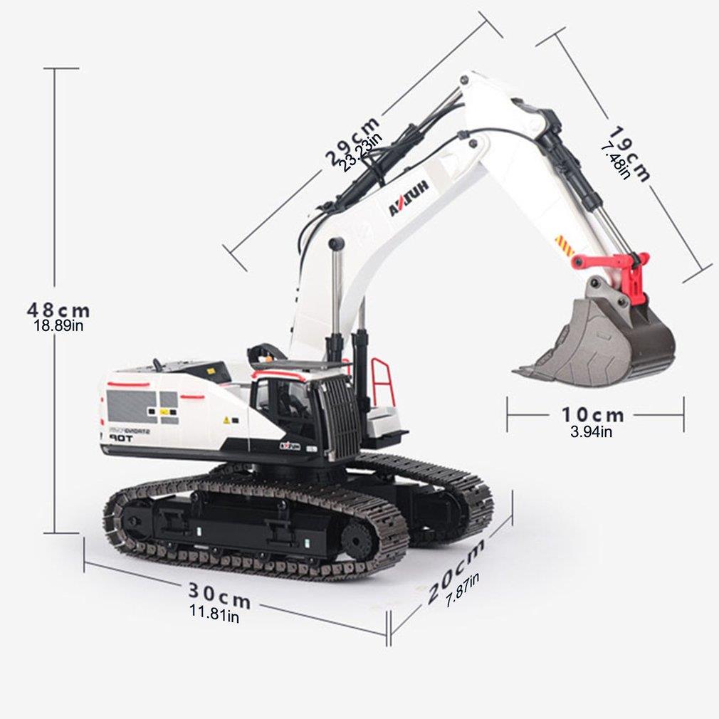 HUINA RC Excavator 4種類パーツ付き HUINA 1:14 22CH 2.4G RC Excavator Model 4-in-1 Alloy Remote