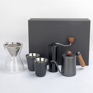 Ensemble de tasses à café arabes, coffret cadeau personnalisé avec logo, <span class=keywords><strong>cafetière</strong></span> à expresso manuelle d'extérieur, outils, kits - Product Image 4