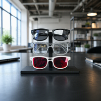 Lunettes intelligentes Meta AIMB-G3 AI avec caméra 8MP, vidéo 1080P, assistant IA ChatGPT, anti-lumière bleue, charge magnétique, tactile