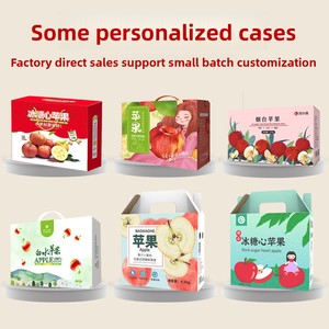 Scatola Regalo in Cartone per Frutta Rossa Fuji di <span class=keywords><strong>Aksu</strong></span>, Scatola Vuota in Carta Colorata per Vendita all'Ingrosso - Product Image 3