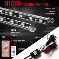Kit d'éclairage de voiture RGBIC 5050 couleurs de rêve, barres lumineuses étanches de 90cm et 120cm de longueur