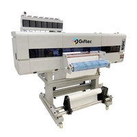 Giftec Nouvelle technologie d'impression tout-en-un Imprimante d'autocollants UV Machine d'impression automatique de marque de cristal DTF par rouleau à rouleau