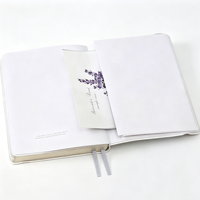 Carnet à couverture souple en PU couleur Morandi A5, logo personnalisé en relief, journal, notes de mode, carnet promotionnel pour le bureau, l'école et les affaires