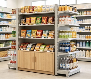 New Version Heavy Duty Supermarket <b>Stackable</b> Wire Storage Bin Display Stand Kitchen Assemble <b>Basket</b> with Bin Divider - Product Image 4