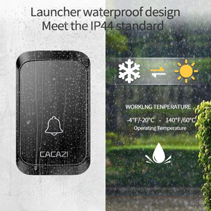 <span class=keywords><strong>Sonnette</strong></span> de porte intelligente moderne étanche pour personnes âgées et patients, dispositif d'appel à très longue portée, télécommande numérique filaire électronique - Product Image 6