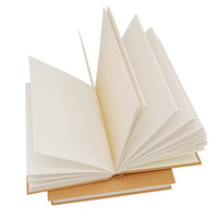 A4 A5 Kraftpapier-Umschlag Blanko-Skizzenbuch Hardcover-Notizbuch zum Zeichnen