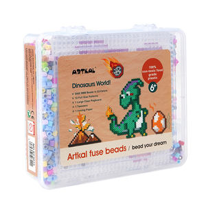 <span class=keywords><strong>Dinosaurio</strong></span> 5mm 22 colores Cuentas de hierro mixtas Kit de artes y manualidades Fuse Perler Bead Set para cuentas de fusibles - Product Image 5