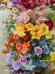 Décor d'arche <span class=keywords><strong>de</strong></span> mariage inspiré du printemps et <span class=keywords><strong>de</strong></span> l'été. Arche <span class=keywords><strong>de</strong></span> mariage Arche <span class=keywords><strong>de</strong></span> rose artificielle, Arrangement <span class=keywords><strong>de</strong></span> rangée <span class=keywords><strong>de</strong></span> fleurs - Product Image 3