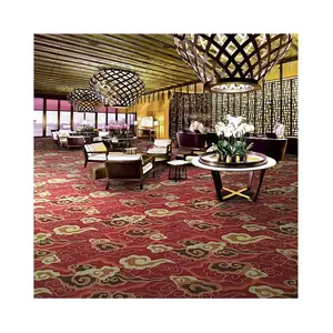 Carpet Manufacturer Luxury Print Pattern Hotel Flooring Carpet Rug Wall To Wall Loop Pile Printed Hotel Room Carpet Rug