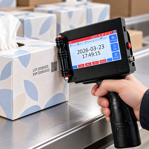 Goedkope, hoogwaardige logo-<span class=keywords><strong>printer</strong></span> met handbediende inkjettechnologie voor het coderen van papierverpakkingen en het markeren van plastic containers - Product Image 2