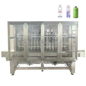 Aile Factory 16 Heads Hight Speed Liquid Bottle Automatic Servo Piston Filling Capping And Labeling Machine