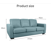 Sofá seccional moderno Chingxin Vietnam, sofá de 3 plazas, sofás y sofás modulares de cuero para sala de estar, muebles de sala de estar