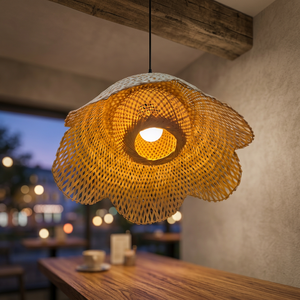 Lámpara colgante con diseño de flor Gola, lámpara de araña con forma de flor para interiores, lámpara colgante con flor - Product Image 3