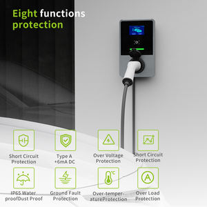 Chargeur de véhicule électrique 11 kW 16 A avec boîtier métallique, surveillance de la tension par application Wi-Fi et contrôle à distance - Borne murale AC pour véhicules à énergie nouvelle - Product Image 2