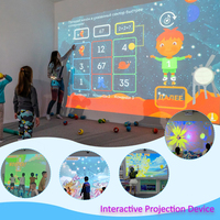 Parc d'attractions interactif pour enfants en intérieur : Mur interactif, sol interactif, fonctionnement simultané, prix abordable, dispositif interactif