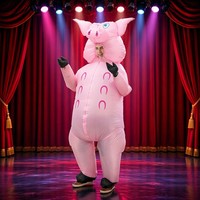 Costume gonflable de cochon populaire pour adultes, idéal pour le cosplay, les carnavals et les fêtes à thème