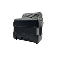 Accordéon professionnel SEASOUND à 34 boutons, 12 basses, 3 registres, finition noire mate, modèle JB3412C