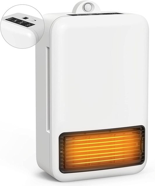 Winter PTC Ceramic Heater Warmer Fan Room Wide Angle Heater Human Sensor Mode Anti-Tilting and Overheating Protection Home