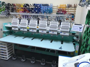 Máquina de Bordar Computarizada <span class=keywords><strong>TAJIMA</strong></span> de Alta Velocidad, de 6 Cabezas y 15 Agujas, <span class=keywords><strong>Usada</strong></span>, Industrial - Product Image 2