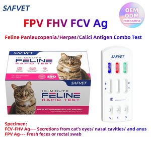 고양이에 대한 고감도 고양이 4In1 Fpv Fcv Fhv 헤르페스 테스트 키트 Fpv/Fcv/Fhv Ag 진단 신속 테스트 키트 - Product Image 5