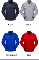 Vêtements de travail de sécurité imperméables en tissu de coton réfléchissant haute visibilité, veste et pantalon industriels, combinaison de travail, uniforme de travail, vêtements de travail cargo