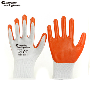 CHUANGYING Gants de travail de protection de sécurité enduits de mousse de nitrile en nylon de calibre 15 personnalisés de qualité supérieure - Product Image 6