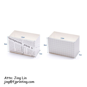 Khay Giấy Bìa Cứng Loại Thực Phẩm Phổ Biến Instagram Khay Đóng Gói Bánh <span class=keywords><strong>Sandwich</strong></span> Hộp Đựng Burger - Product Image 5