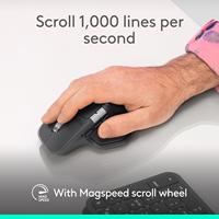Souris sans fil Logitech MX Master 4 MagSpeed, souris 8K DPI, souris ergonomique pour les designers créatifs professionnels
