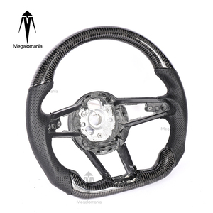 Volant de voiture en fibre de carbone neuf pour <span class=keywords><strong>Audi</strong></span> S RS A3 A4 B8 B9 A5 A6 A7 C8 A8 D4 D5 D6 Q3 Q5 Q5 SQ5 RS3 RS4 RS5 RS6 RS7 R8 - Product Image 2
