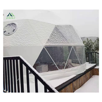 Igloo d'extérieur Glamping Dôme d'extérieur de luxe en PVC Dômes géodésiques pour maison d'hôtel Tente avec toilettes et salle de bains