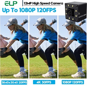 Elp tầm nhìn ban đêm 12MP USB Camera ngày & đêm màu sắc hình ảnh 1080p 120fps 4K 30fps góc rộng không có biến dạng Webcam lưu cài đặt - Product Image 5