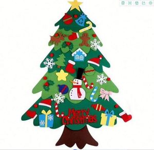 Decoración Navideña, Árbol de Navidad de Fieltro para Colgar en la Pared con Juego de Adornos para Niños - Product Image 2