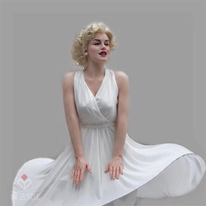 Grande Sculpture de cire de <span class=keywords><strong>Marilyn</strong></span> <span class=keywords><strong>Monroe</strong></span>, Sexy, pour exposition, vente en gros - Product Image 3