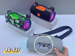 Haut-parleur portable Bluetooth étanche TG-437 avec lumière LED, stéréo Bluetooth, basses, subwoofer. - Product Image 2