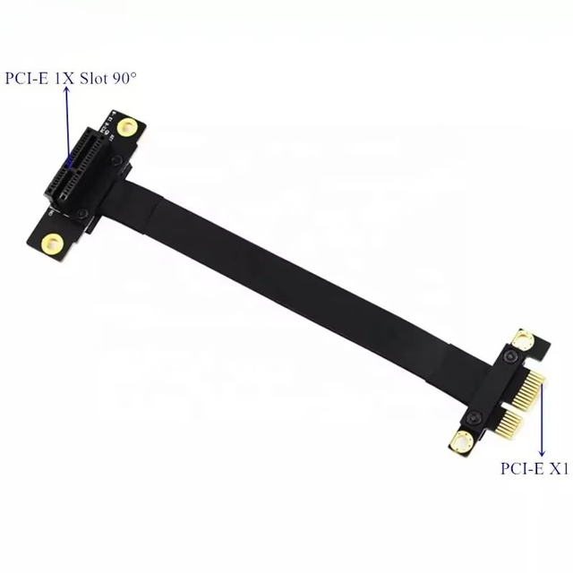 High Speed 90 Degree PCI-E 3.0 1X Slot to PCIe X1 Adapter Riser Card Flexible Extension Cable 20CM 30CM 40CM 60CM 80CM 100CM