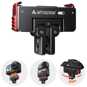 Amazear 360 °   Soporte Magnético de Liberación Rápida Giratorio para DJI Osmo Action 6/Nano, Adaptador de Aleación de Aluminio con Rosca de 1/4\" - Product Image 4