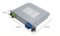 Divisor de fibra óptica de 1-2 PLC para redes interiores/exteriores (3G/4G/WiFi/pon/FTTH/CATV) Equipo de fibra óptica de caja de distribución FC SC