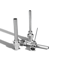 Aiguilles de distribution de colle en acier inoxydable 23G 1 pouce 25mm à pointe émoussée industrielle pour fluides à haute viscosité